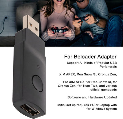 Beloader Tastatur- und Mausadapter für PS5, Kabellose Konsolenadapter Verbinden XIM Apex & XIM Nexus
