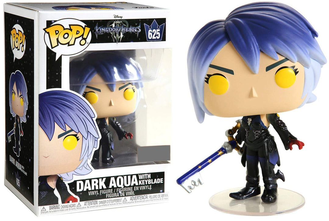 POP Funko Kingdom Hearts III 625 - Dark Aqua mit Keyblade Special Edition, Keine Farbe Einheitsgröss