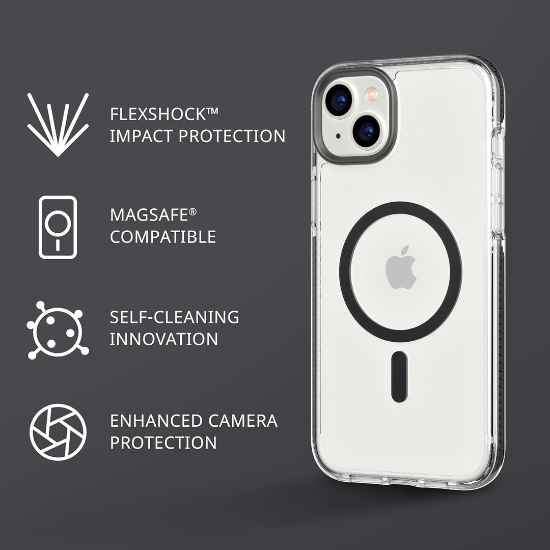 tech21 iPhone 14 Plus Evo Crystal Kompatibel mit MagSafe® - Stossdämpfend & Kratzfest Transparent Ha