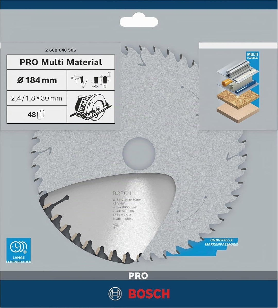 Bosch Accessories Bosch Professional 1x Kreissägeblatt Multi Material (für Multimaterial, Sägeblatt