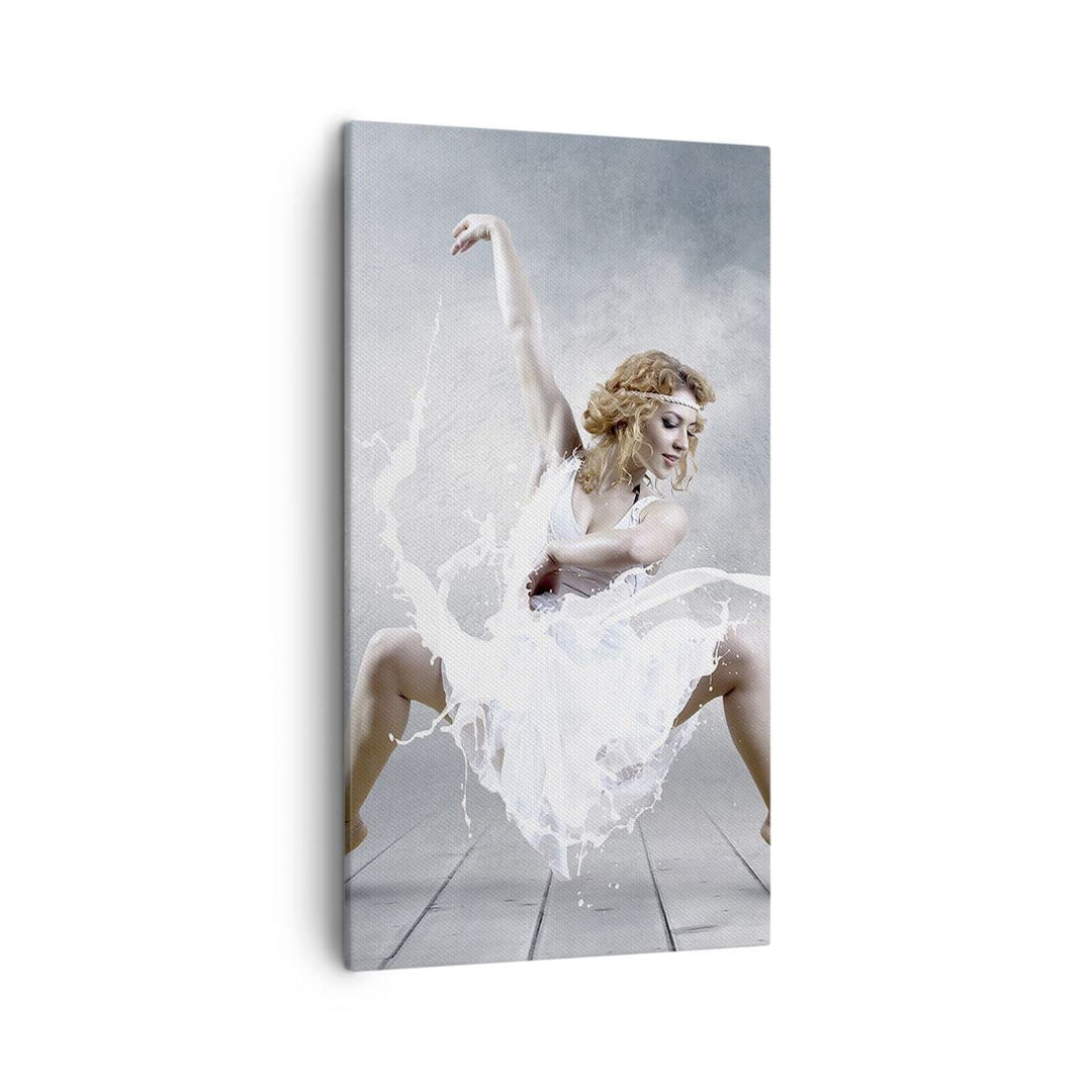 Bilder auf Leinwand Frau Tänzerin Ballett Leinwandbild mit Rahmen 45x80cm Wandbilder Dekoration Wohn