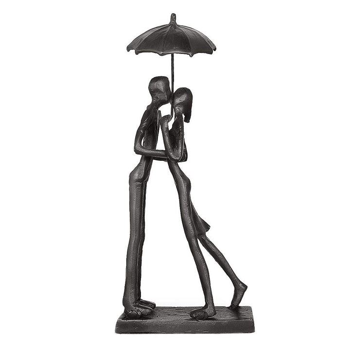 Aoneky Eisernes Paar Statue - Romantisches Geschenk für Geburtstag, Hochzeit, Valentinstag, Weihnach