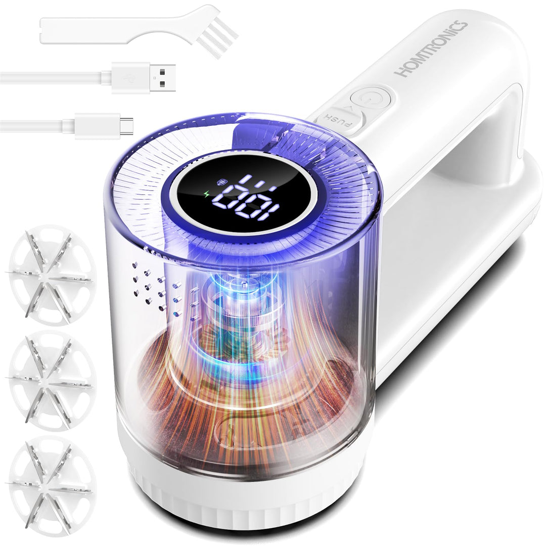Fusselrasierer Elektrisch, [USB Aufladung] Fusselentferner für Kleidungsstücke, LED-Anzeige 3 Einste