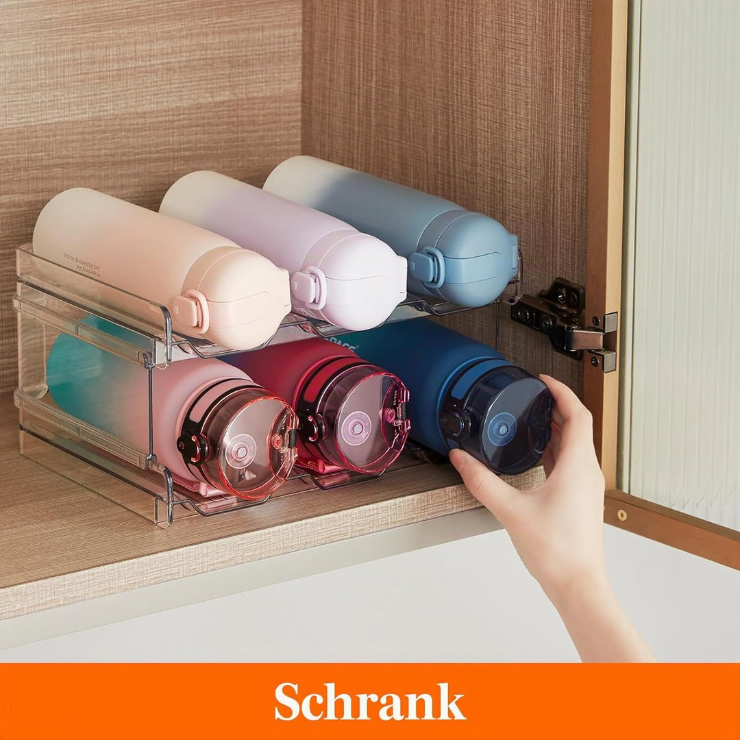 Lifewit Stapelbarer Flaschenhalter Weinflaschen Halter Weinregal Wein, Gefrierschrank, Vorratskammer