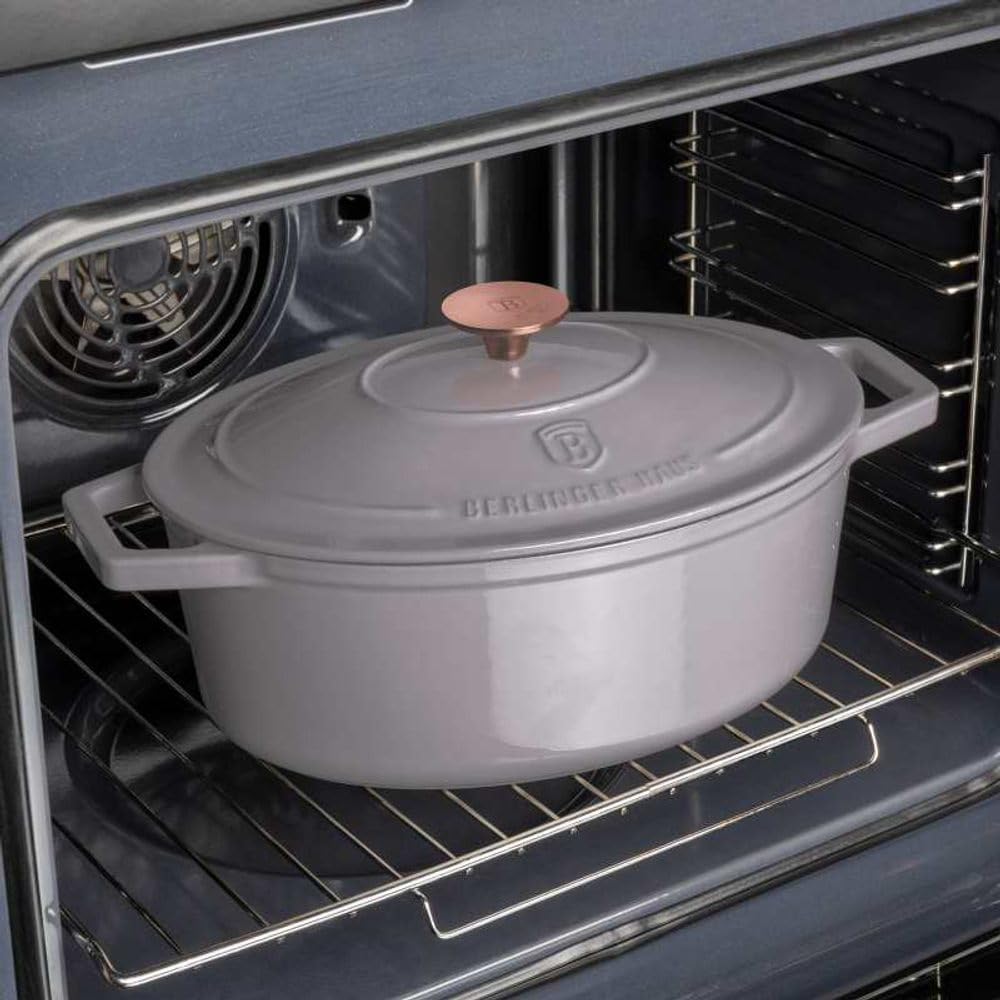 Berlinger Haus Gusseisen-Backform mit Deckel 30 cm Taupe Collection BH-6541