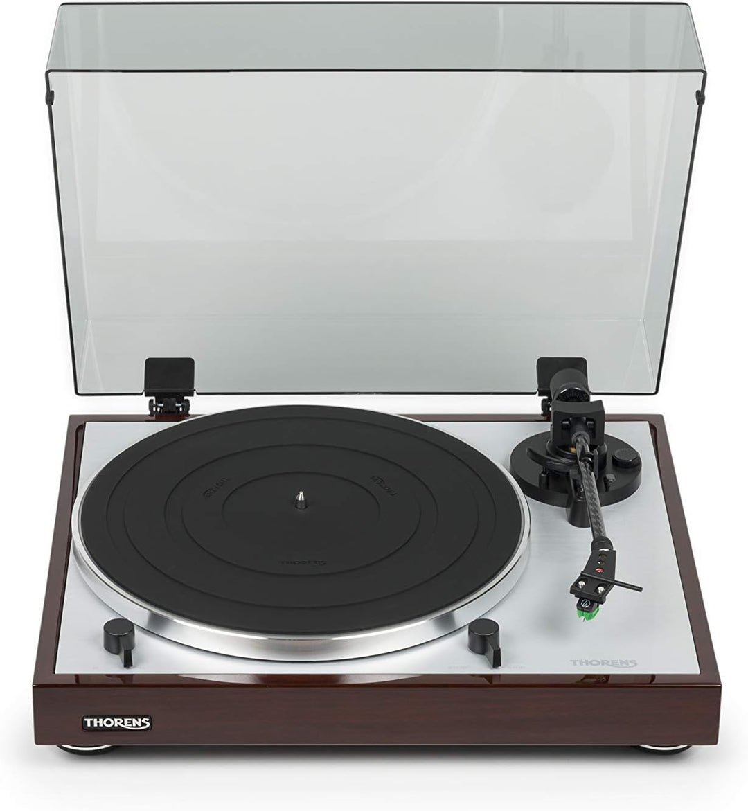 Thorens TD 402 DD Plattenspieler Nussbaum Hochglanz Single, Single