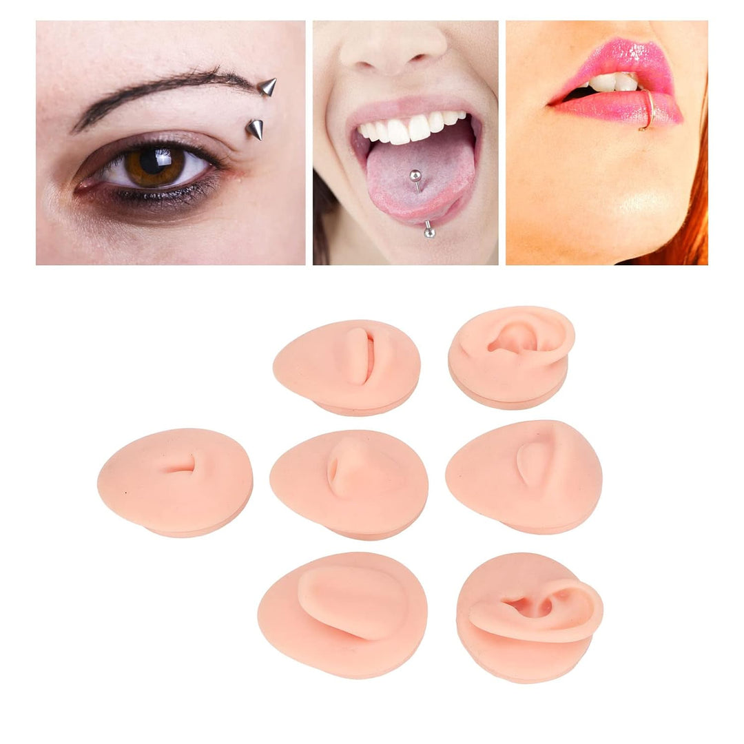 Silikon-Nasenmodell Weiches Silikon Flexibles Modell Körperteil-Display-Set Body-Piercing-Übungsmode