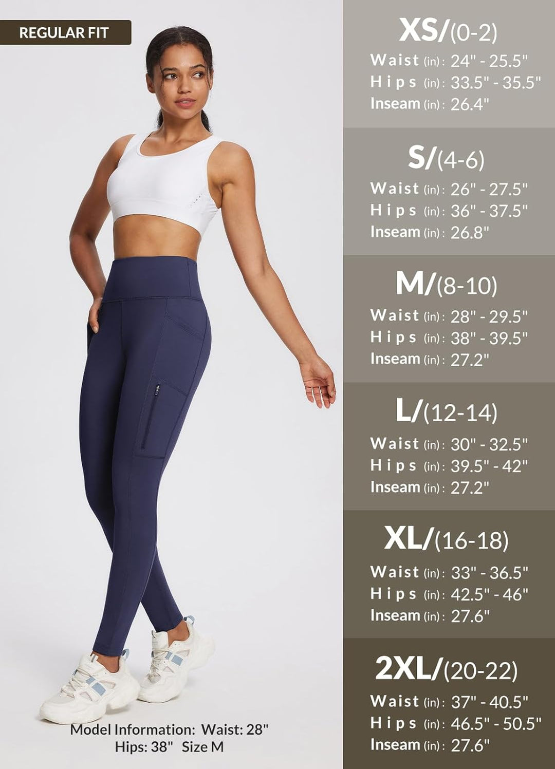baleaf Damen Fleece gefütterte Leggings Wasserabweisend Hohe Taille Wanderleggings Thermo Leggings F