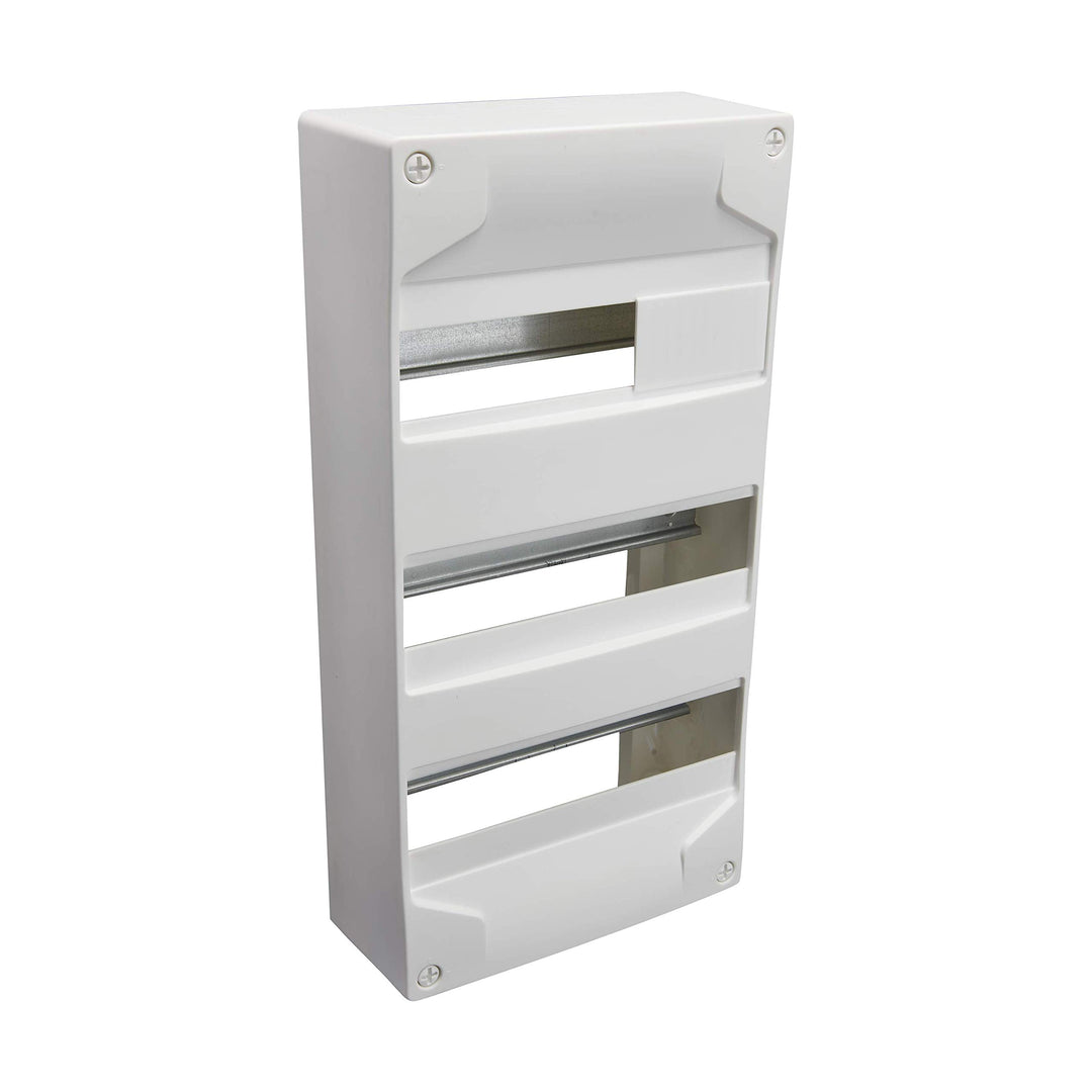 DEBFLEX Modular-Set, leer, 3 Fächer, 39 Module, 482 x 489 x 94 mm, Weiss
