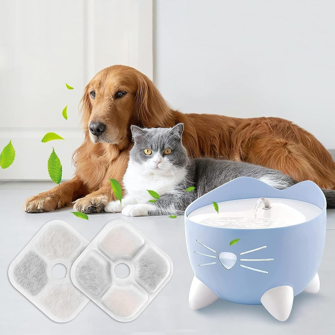 16 Stück Katzenbrunnen Filter für 2,5L Trinkbrunnen für Katze Ersatzfilter, Katzenbrunnenfilter mit