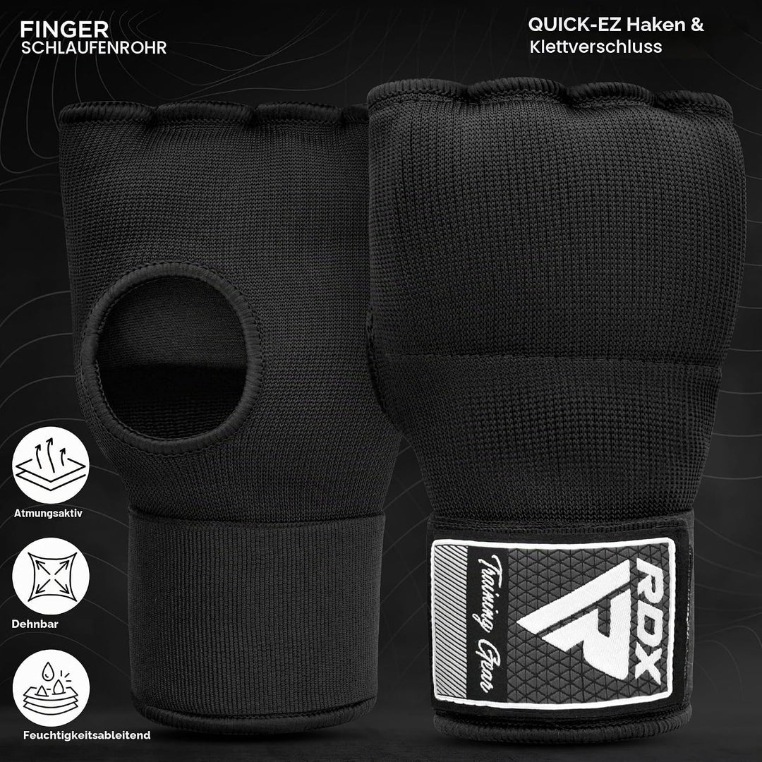 RDX Gel Innenhandschuhe Boxen MMA Muay Thai Training, Elastisch Boxbandagen 100cm Lang Handgelenkban