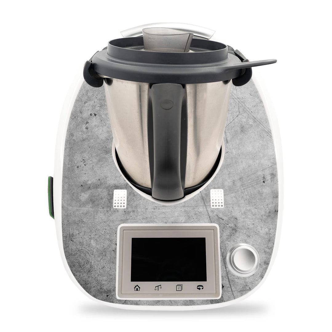 Deko Schutz Aufkleber kompatibel mit Küchenmaschine Thermomix TM5 Design Sticker Klebefolie Zubehör