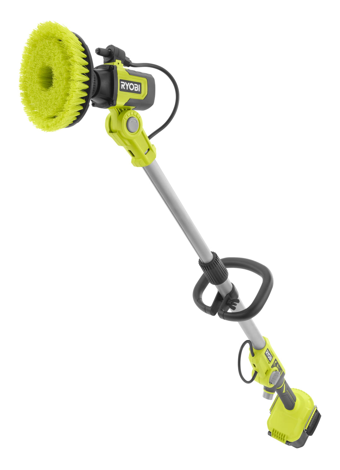 RYOBI 18 V ONE+ Akku-Nass-Reinigungsbürste RWTS18-0 (teleskopierbar bis 1,4m, 15 cm Borstenkopf, Max