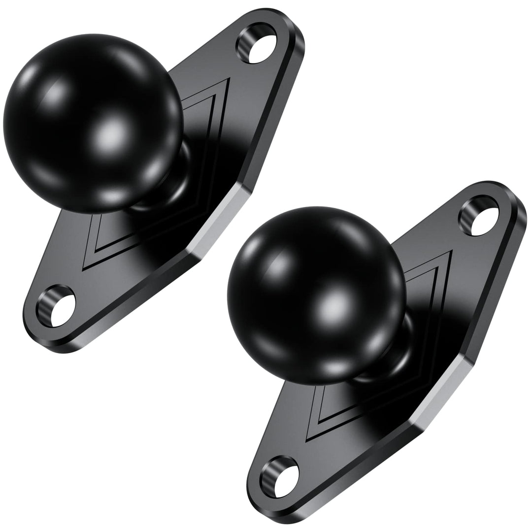 BRCOVAN 2St, Aluminiumlegierung Diamant-Montagebasis mit 1 Zoll TPU Kugel Kompatibel mit RAM Mounts
