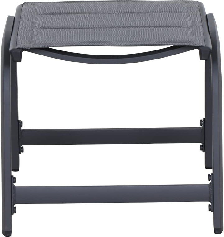 Siena Garden Tesoro Hocker, Padded Alu matt-anthrazit, Ranotex®-Gewebe royal-Grey