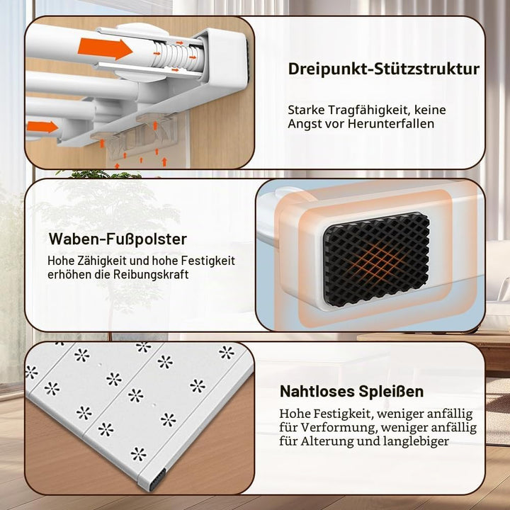 Verstellbare Regale für Schrank, Erweiterbares Einlegeböden Schrankregal, Regalboden Ohne Bohren, Na