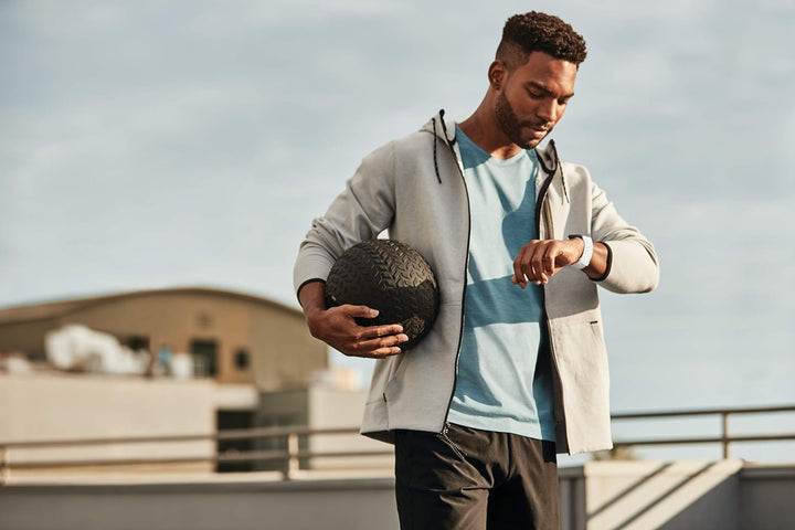 Sport-Zubehörarmband für Fitbit Versa 2 L Frostweiss, L Frostweiss