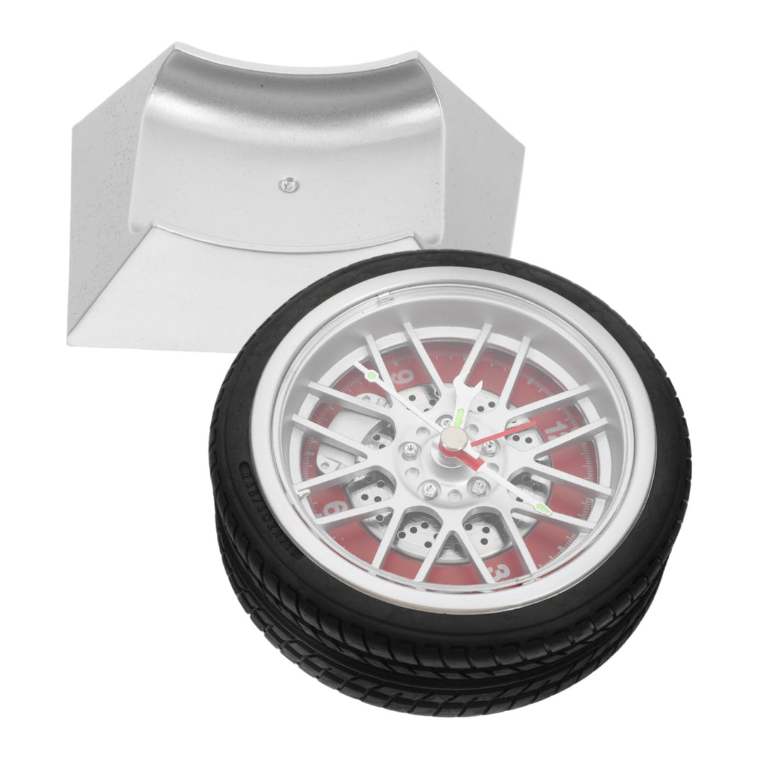 MAGICLULU Auto Reifen Uhr Schlafzimmer Dekor Wecker Vintage Schreibtisch Für Garage Zimmer Land Küch
