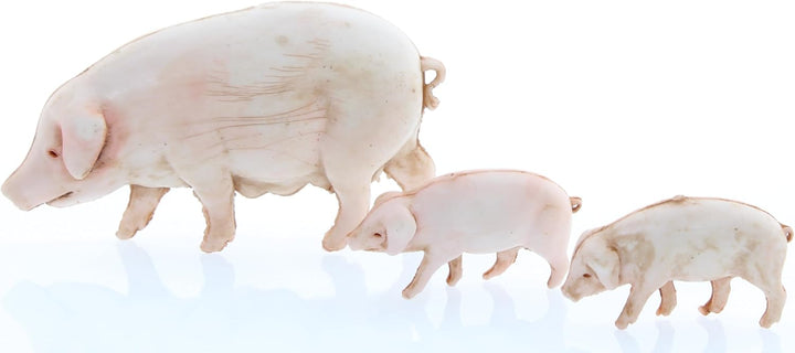 Moranduzzo 12 Tiere vom Bauernhof für Krippe 10 cm Massstab 1:20 - Unzerstörbare Krippenfiguren - Ha