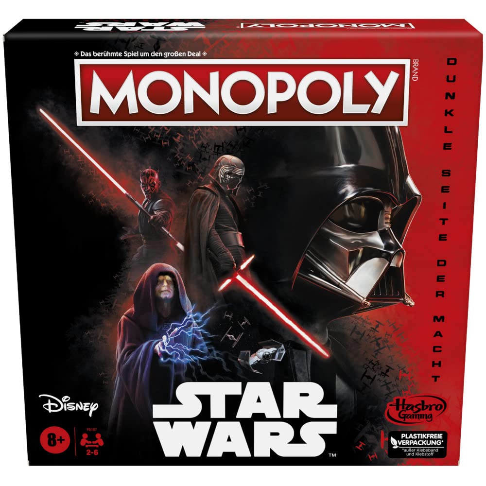 Hasbro Disney Star Wars Dunkle Seite der Macht Brettspiel für Familien, Spiel Kinder, Geschenk, Mult