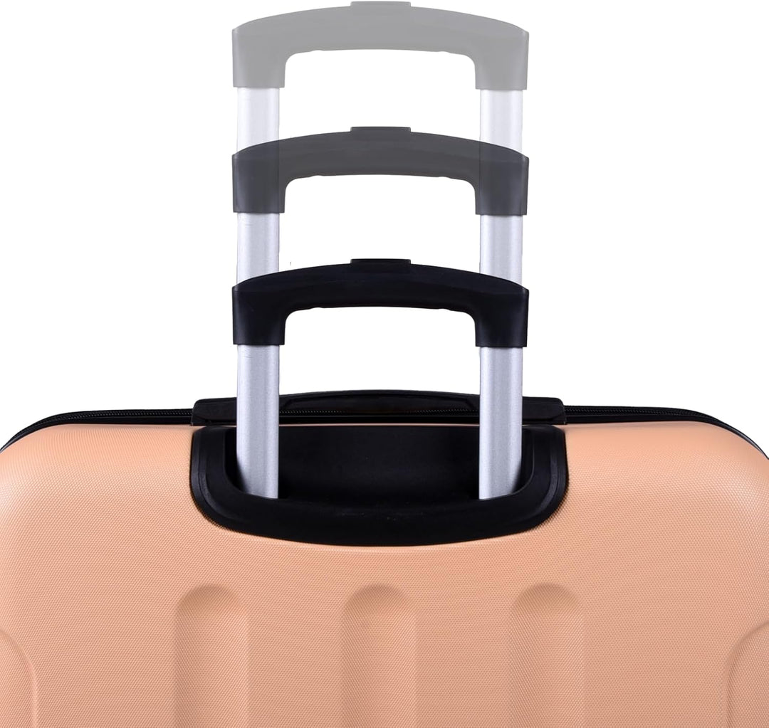 3er Kofferset - Robuste ABS- Hartschalenkoffer, TSA-Zahlenschloss, erweiterbare Kapazität - in M, L,