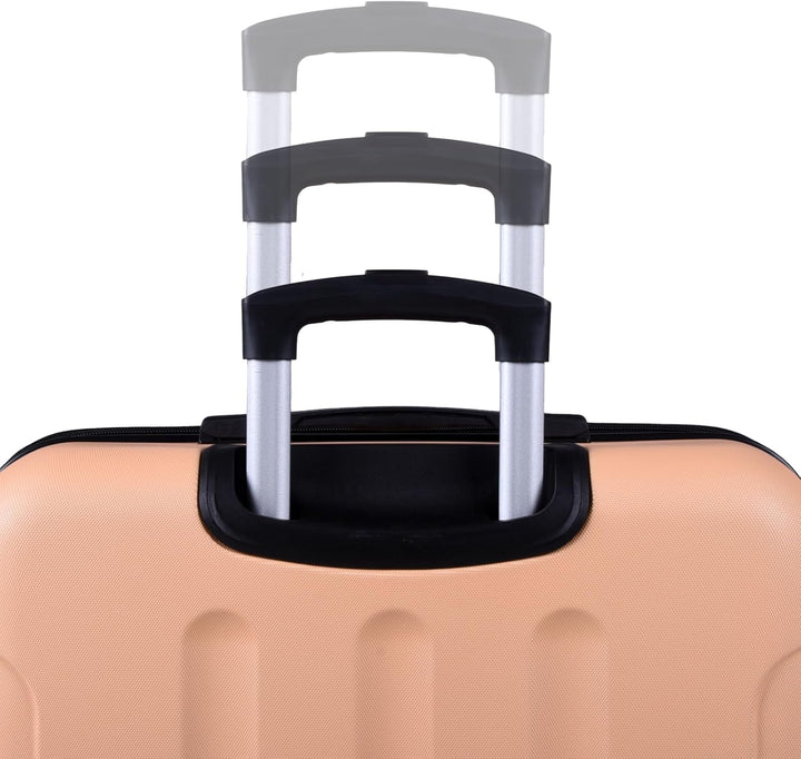 3er Kofferset - Robuste ABS- Hartschalenkoffer, TSA-Zahlenschloss, erweiterbare Kapazität - in M, L,