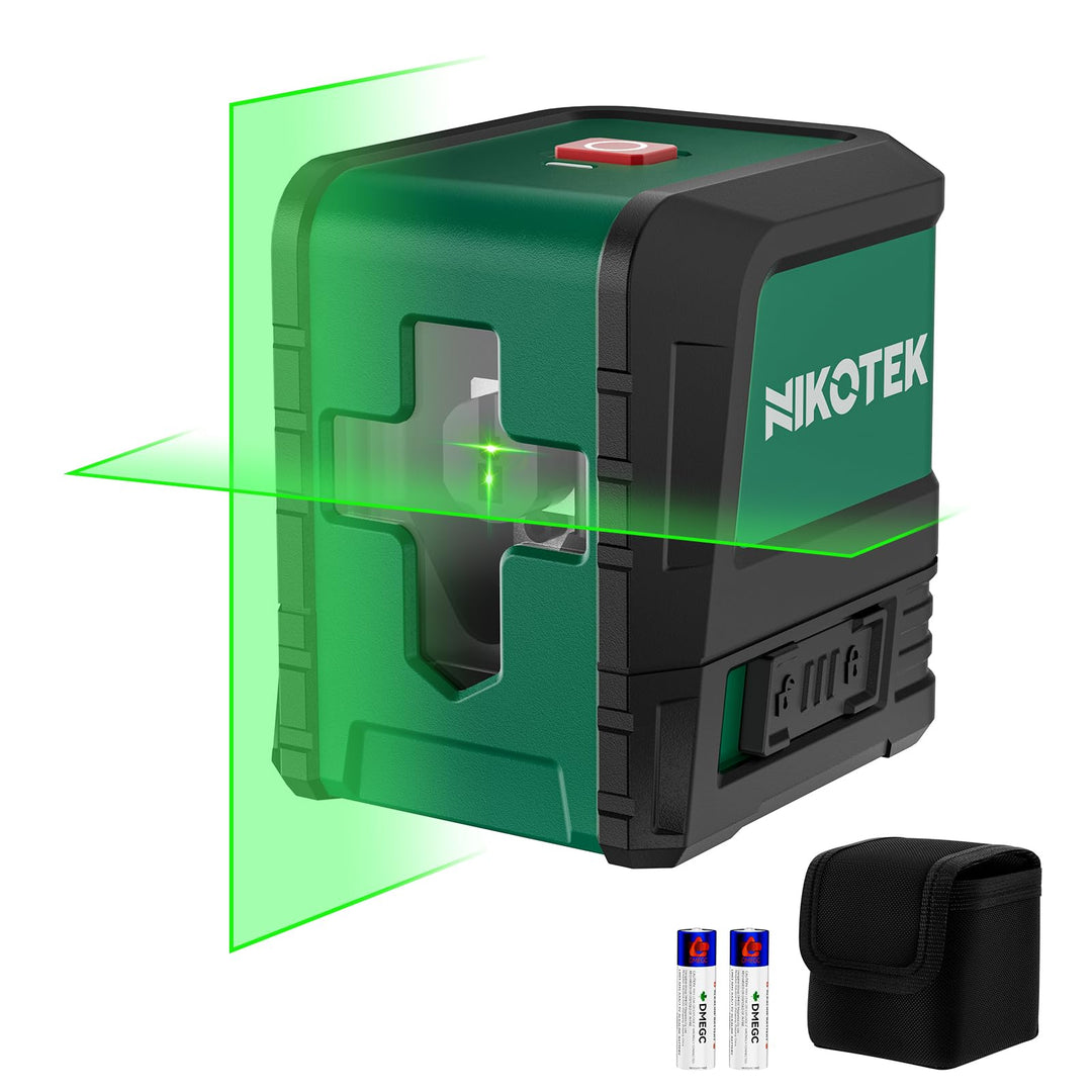 Kreuzlinienlaser, NIKOTEK Laser Wasserwaage (Vertikale/Horizontale Laser, Arbeitsbereich: 15 m, IP54