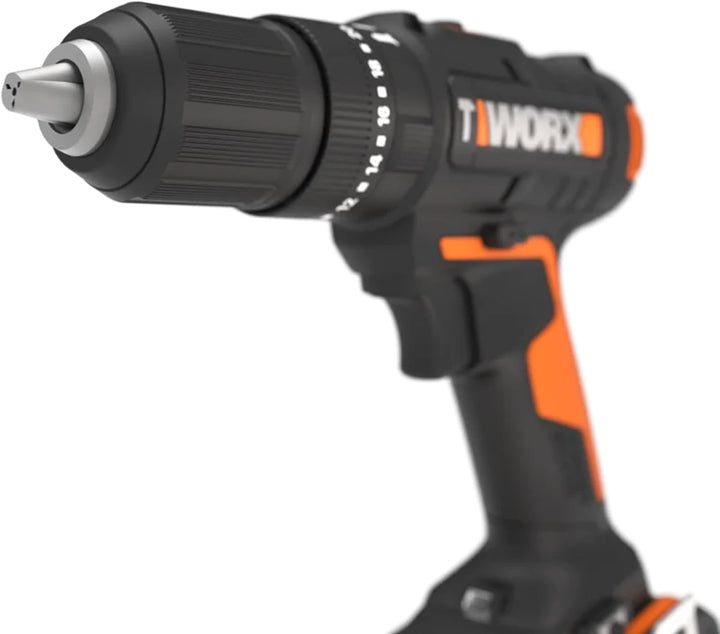WORX WX370.2 Akku Schlagbohrschrauber 20V, 50Nm, 2-Gang-Getriebe, zum Schrauben, Bohren & Schlagbohr