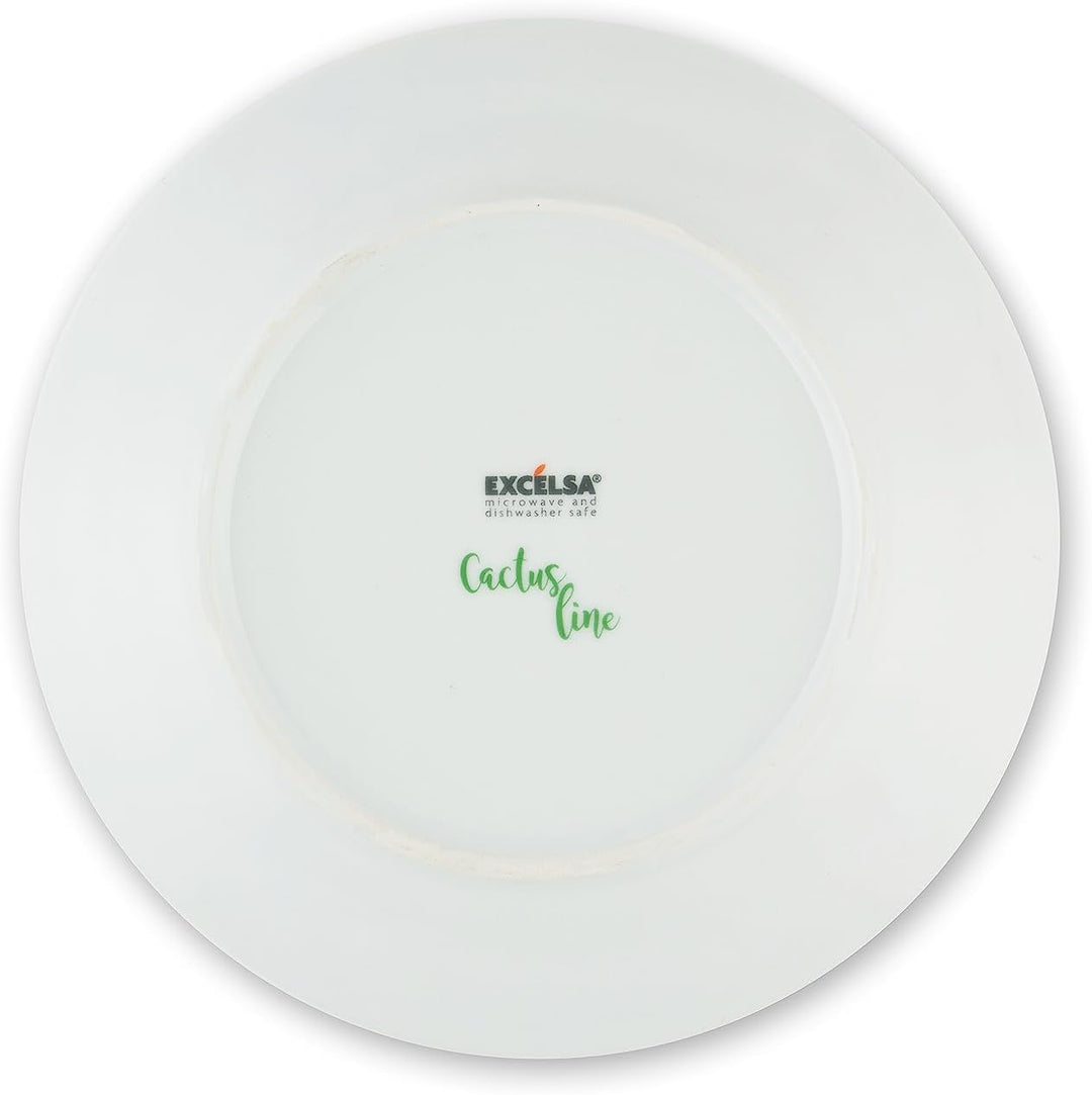 Excelsa Kaktus Tellerservice 18-teilig, Porzellan, Mehrfarbig, STK 18 Stk Mehrfarbig, 18 Stk Mehrfar