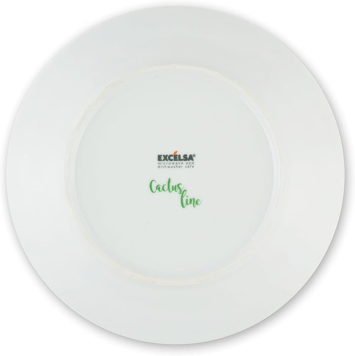 Excelsa Kaktus Tellerservice 18-teilig, Porzellan, Mehrfarbig, STK 18 Stk Mehrfarbig, 18 Stk Mehrfar