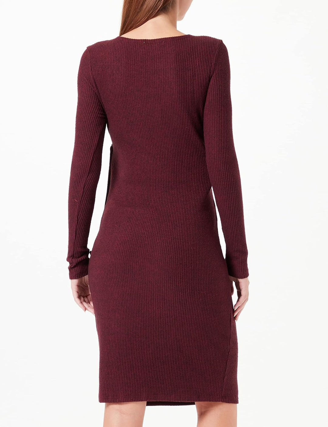 Noppies Damen Dress Redan Nursing Long Sleeve Kleid 44 Tawny Port - P281, 44 Tawny Port - P281