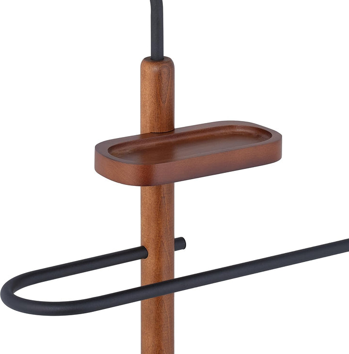 Relaxdays Herrendiener, mit Ablage, für Jackett & Hose, HBT 116 x 47 x 28 cm, MDF & Stahl, Stiller D