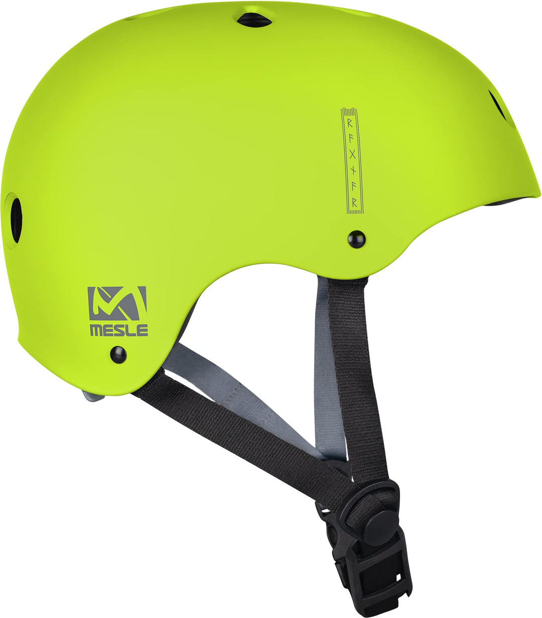 Mesle Wassersport Helm Ragnar, Wakeboard Helm Abnehmbarer Ohrenschutz, Kite Helm, lime S