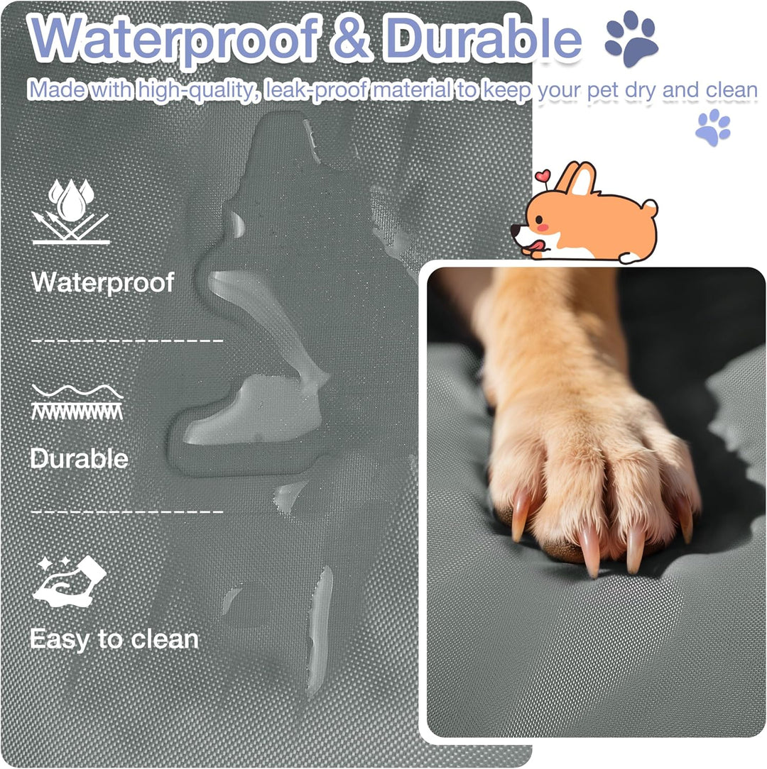 Pawsse Wasserdicht Hundedecke für Unterwegs 127 x 70cm, Outdoor Hundematte Waschbar Hundekissen zum