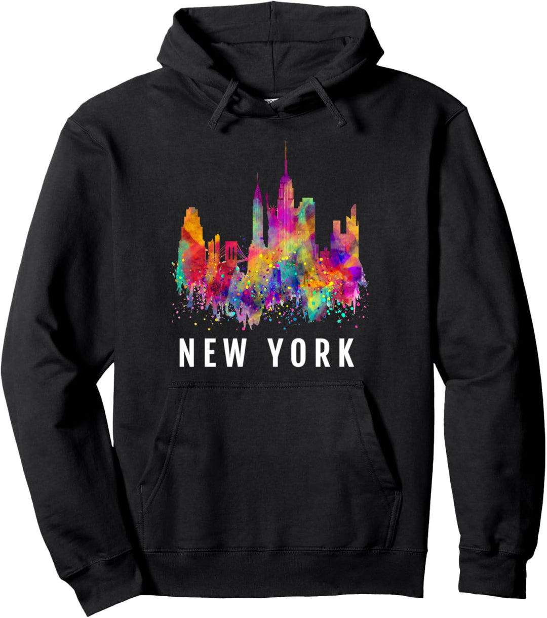New York Stadt Skyline Kunst Souvenir Reisen Geschenk NYC Pullover Hoodie