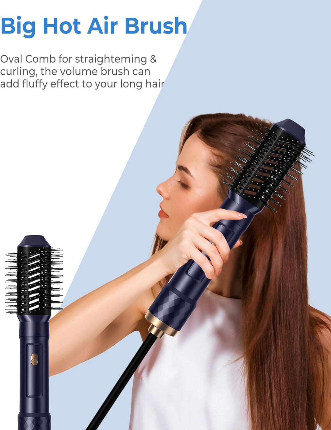 Airstyler 6 IN 1, Lockenstab Föhnbürste mit warmluftbürste，rundbürstenföhn, lockenstab automatisch,