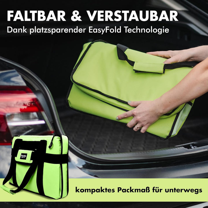 Kühltasche faltbar zum Einkaufen & Picknick - Kühltasche gross Auto als Thermotasche & Picknicktasch
