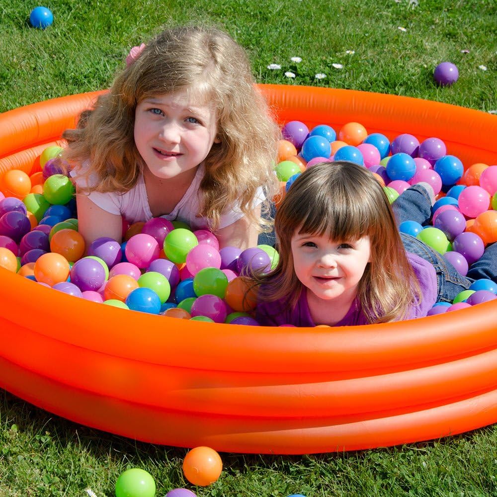 LittleTom 1000 Bunte Bälle für Bällebad 5,5cm Babybälle Plastikbälle Baby Spielbälle Pastell, 1000