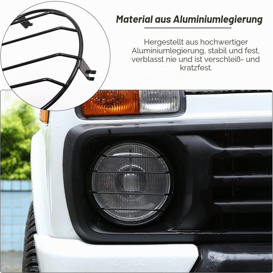 DIYUCAR 6 teile/satz Aluminiumlegierung Nebelscheinwerfer Hinten Schwanz Lampe Protector Rahmen Trim