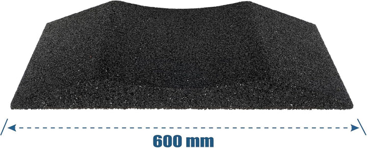 HASKYY 4X Reifenschuh-Set 600x400x64mm bis 385er Reifen Reifenbett Reifenschoner Reifenwiege aus Gum