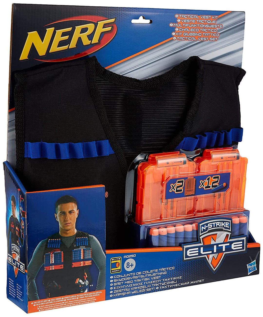 NERF Hasbro A0250148 - N-Strike Elite Battle Weste, Zubehör Standardverpackung, Standardverpackung