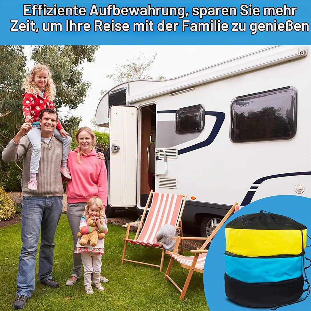 CHICIRIS Wohnmobil-Aufbewahrungstaschen, wasserdichte Wohnmobil-Schlauch-Aufbewahrungstasche, Klettb