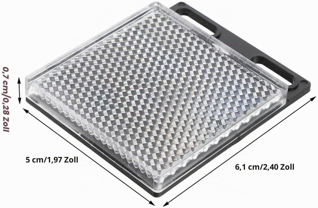 5 Stück Reflektierendes Gitter Ersatz-Lichtschranke Zubehör für reflektierende Effekte Reflektorplat