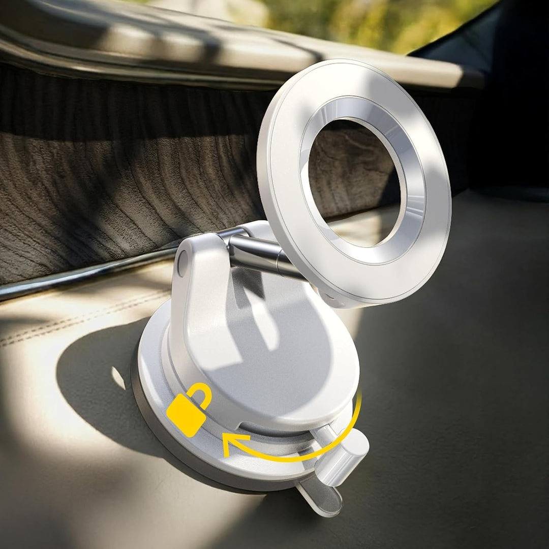LISEN Handyhalterung Auto für Magsafe [Wiederabnehmbar] [17+KG Vakuum Saugnapf &amp; 20N Magnets] Magsaf