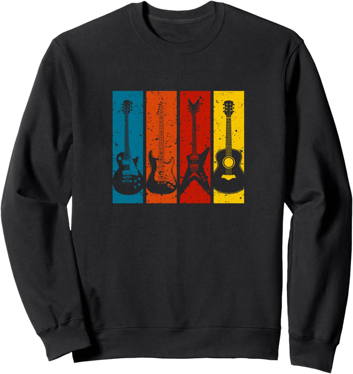 Gitarrenspieler E-Gitarre | Gitarren Motiv Gitarre Herren Sweatshirt