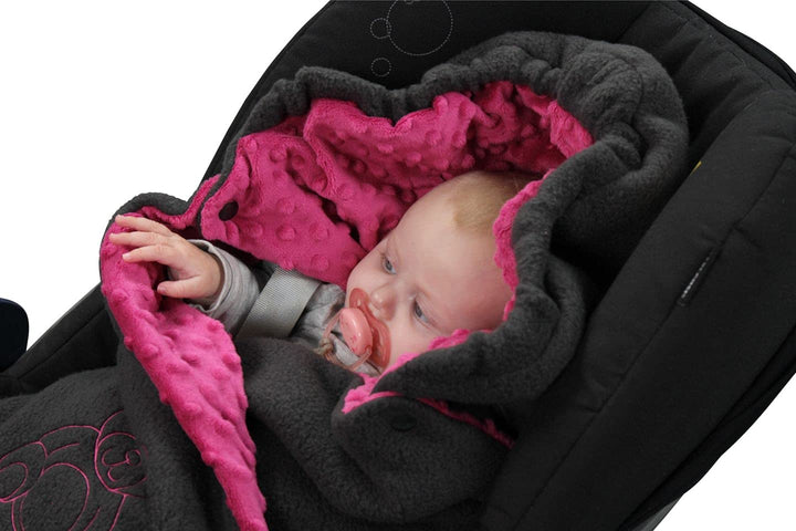 ByBoom Baby Winter-Einschlagdecke "Das Original mit dem Bären", Universal für Babyschale, Autositz,