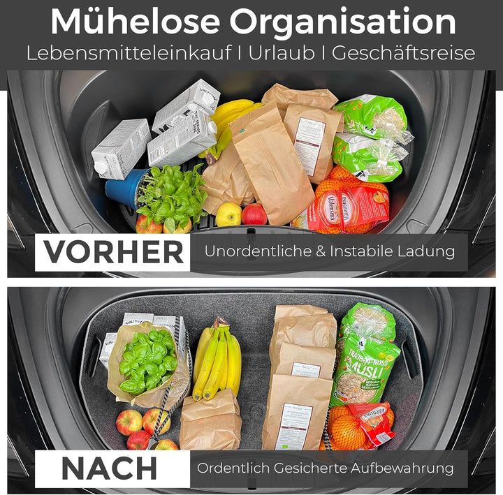 VLOX Tesla Model 3 Highland Frunk Organizer Aufbewahrungsbox – Passgenau für Modell 3 2021–2024, 60L