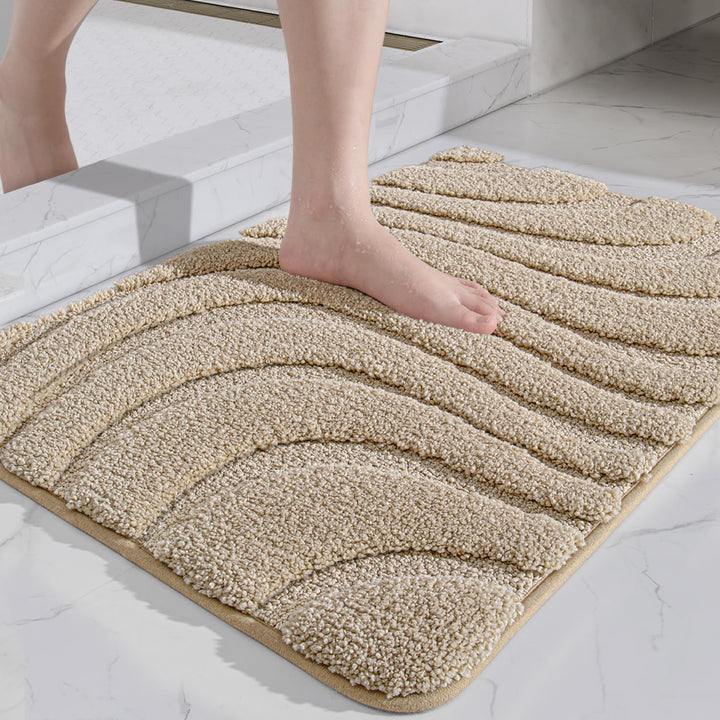DEXI Badteppich rutschfest 60 x 110cm, weicher Mikrofasern Badematte, Wasserabsorbierende Badezimmer