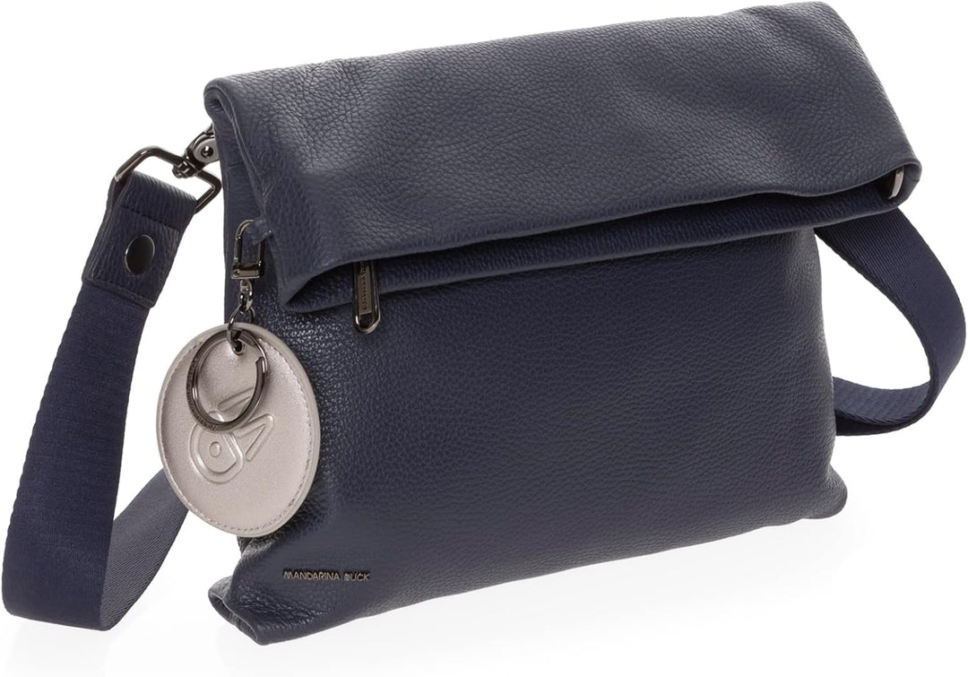 Mandarina Duck Damen Mellow Leather Crossover Dress Blue, Dress Blue