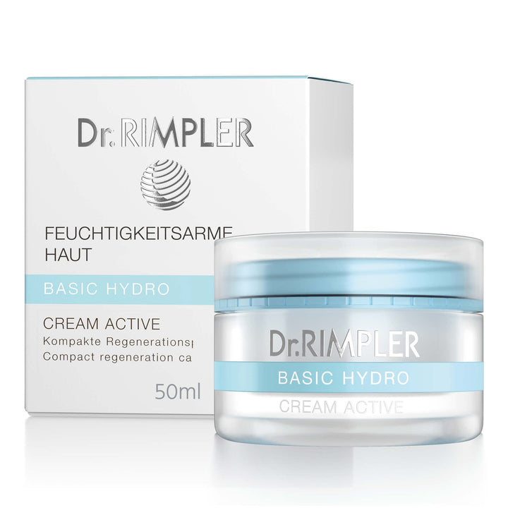 Dr. Rimpler Reichhaltige Gesichts-Creme "Basic Hydro Cream Active" I für trockene Haut I 24 -Stunden